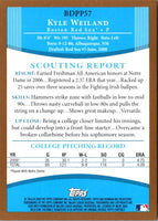 2008 Bowman Draft Picks & Prospects Chrome Kyle Weiland #BDPP57