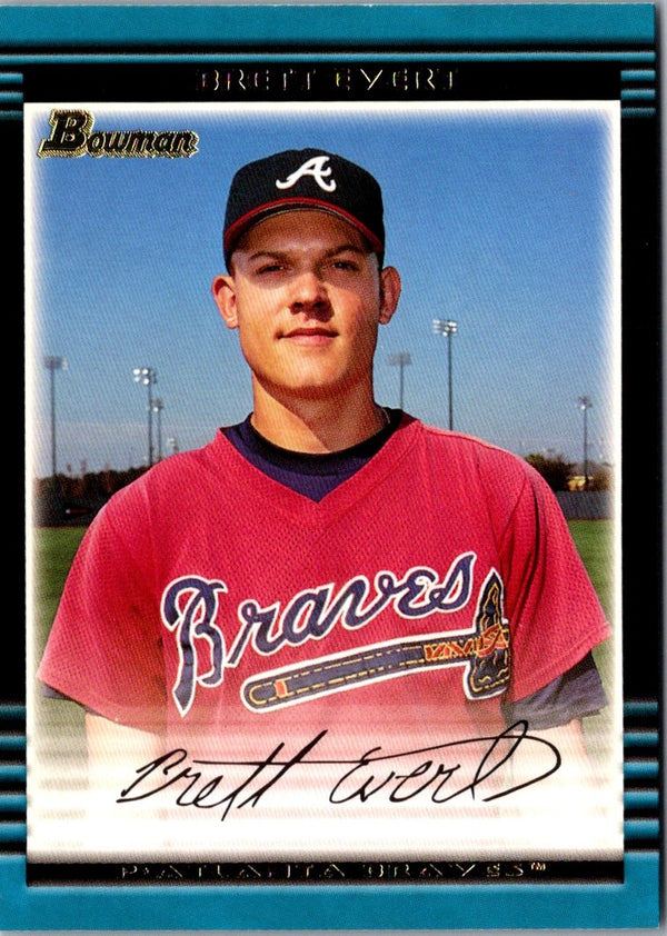 2002 Bowman Brett Evert #134