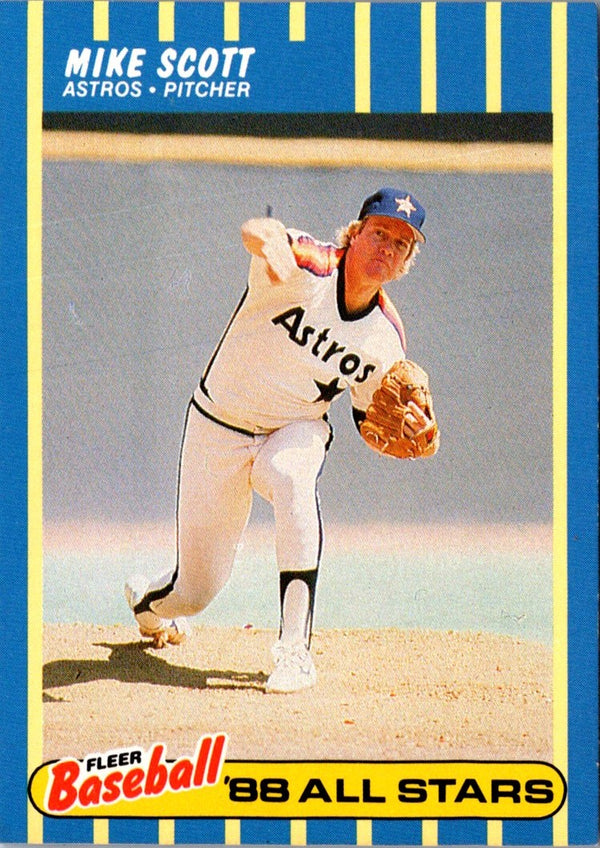 1988 Fleer Baseball All-Stars Mike Scott #37