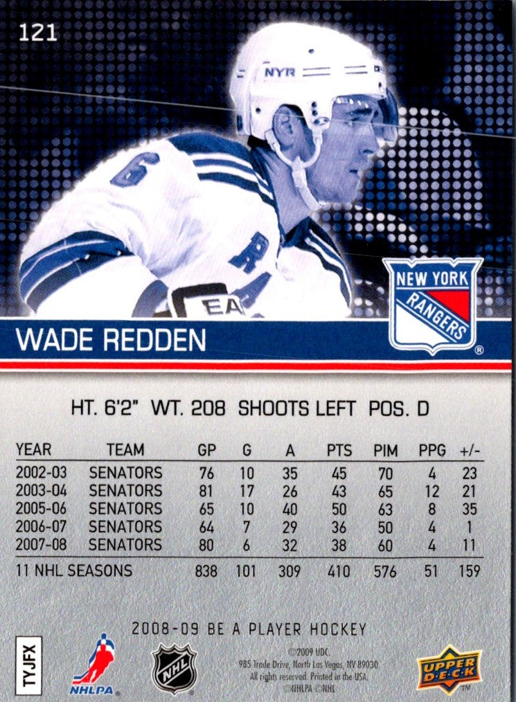 2008 Upper Deck Be a Player Wade Redden