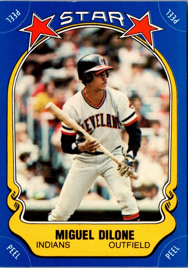 1981 Fleer Star Stickers Miguel Dilone #86