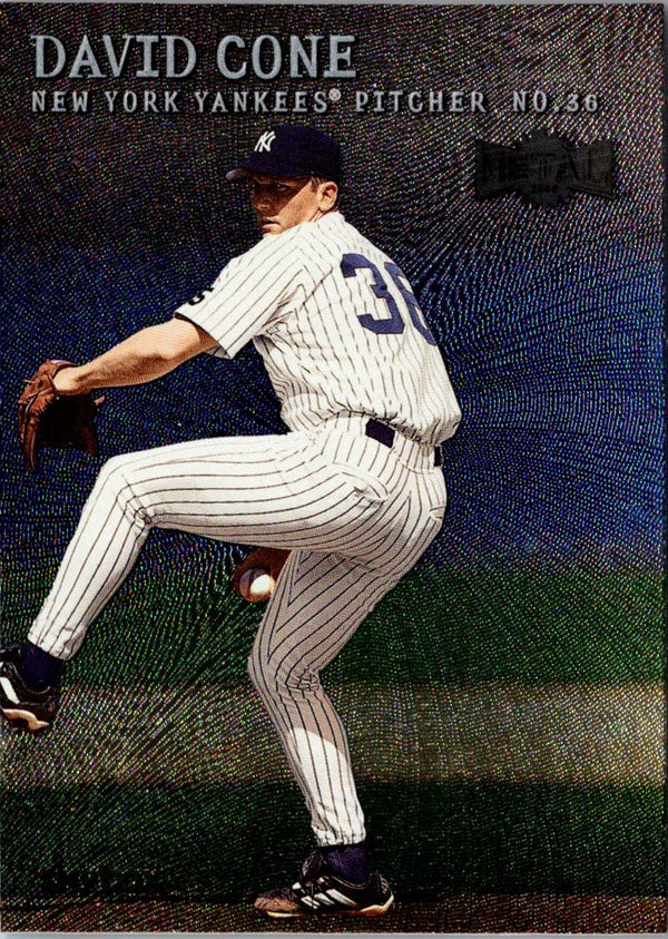 1999 Fleer Burger King New York Yankees David Cone #19