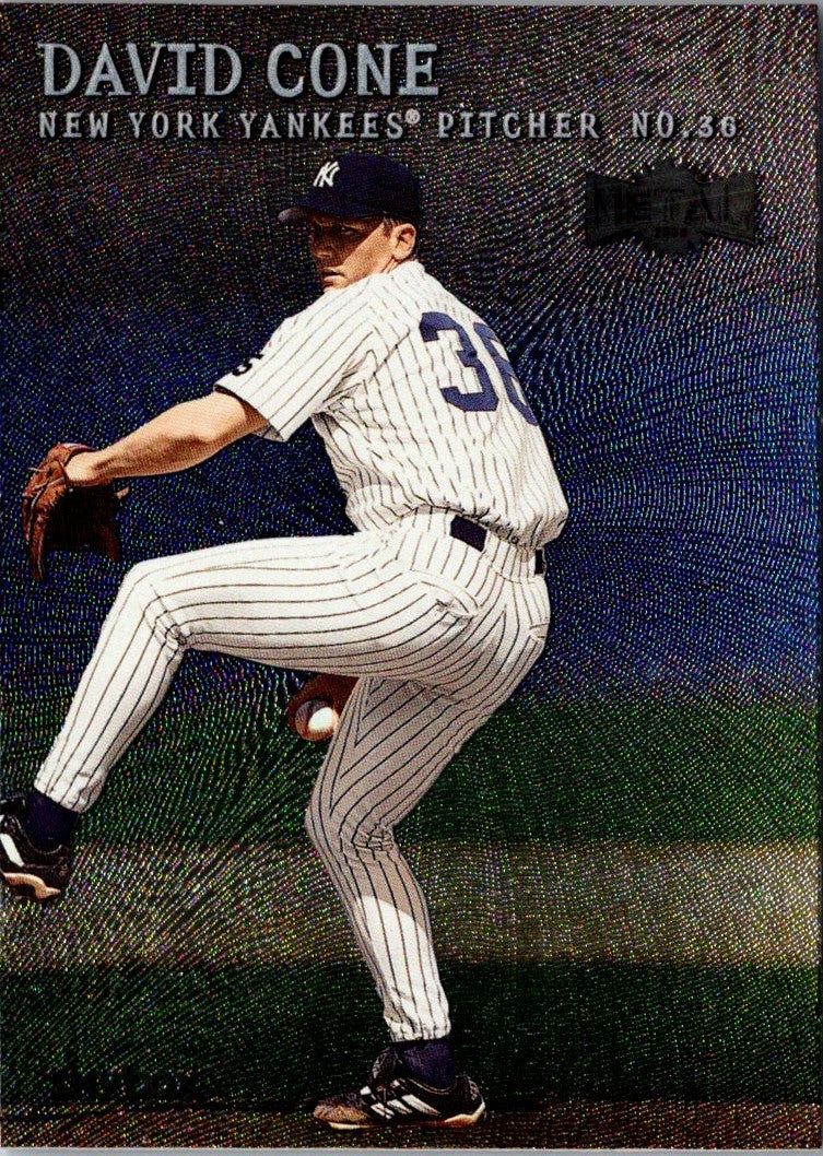 1999 Fleer Burger King New York Yankees David Cone