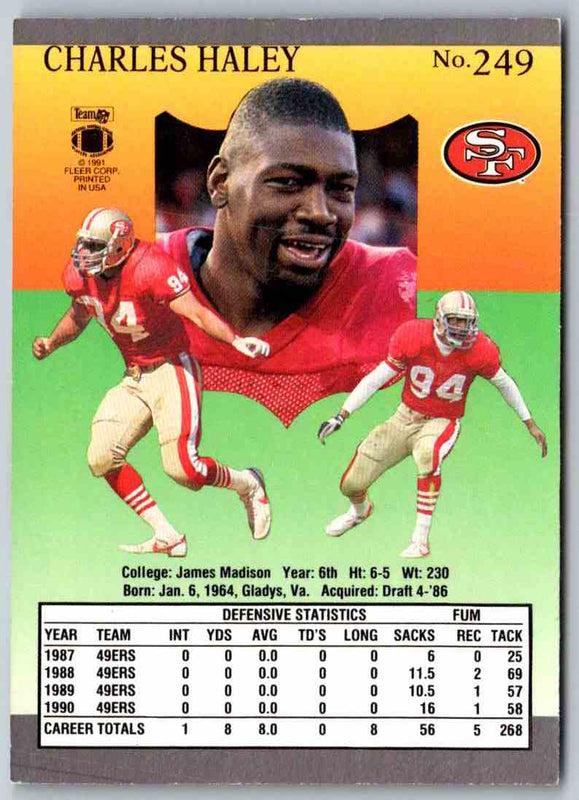 1991 Fleer Ultra Charles Haley #249