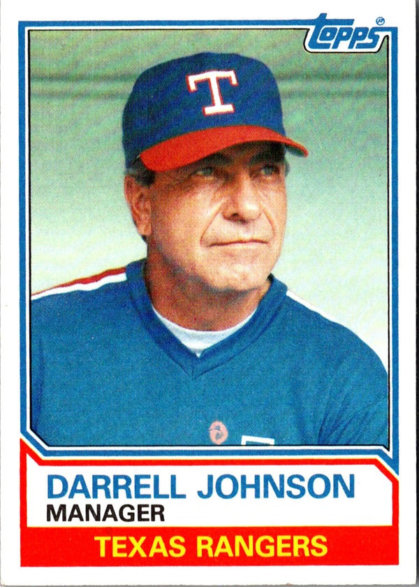 1983 Topps Darrell Johnson #37 EX