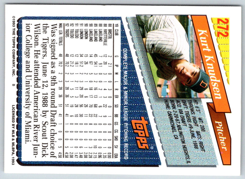 1993 Topps Kurt Knudsen