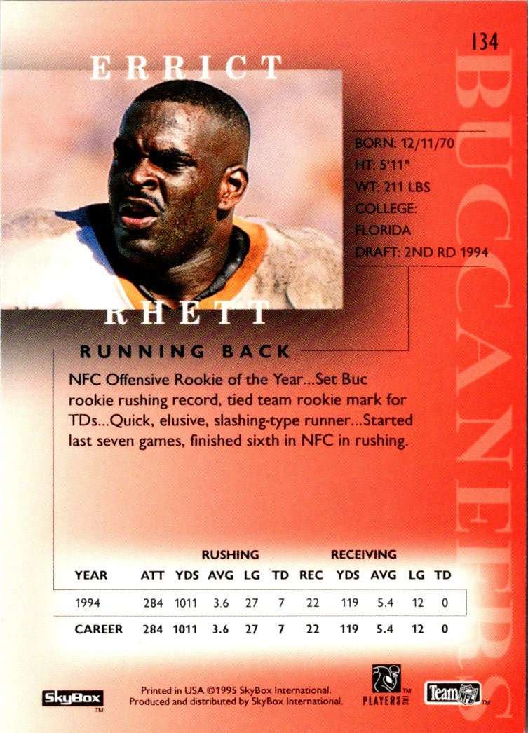 1995 SkyBox Premium Errict Rhett