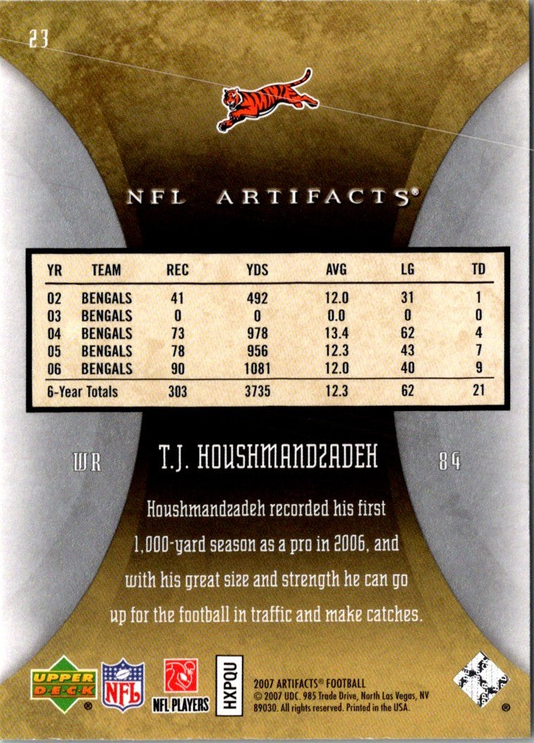 2007 Upper Deck Artifacts T.J. Houshmandzadeh