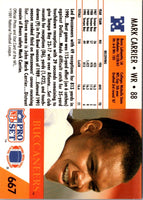 1991 Pro Set Mark Carrier #667