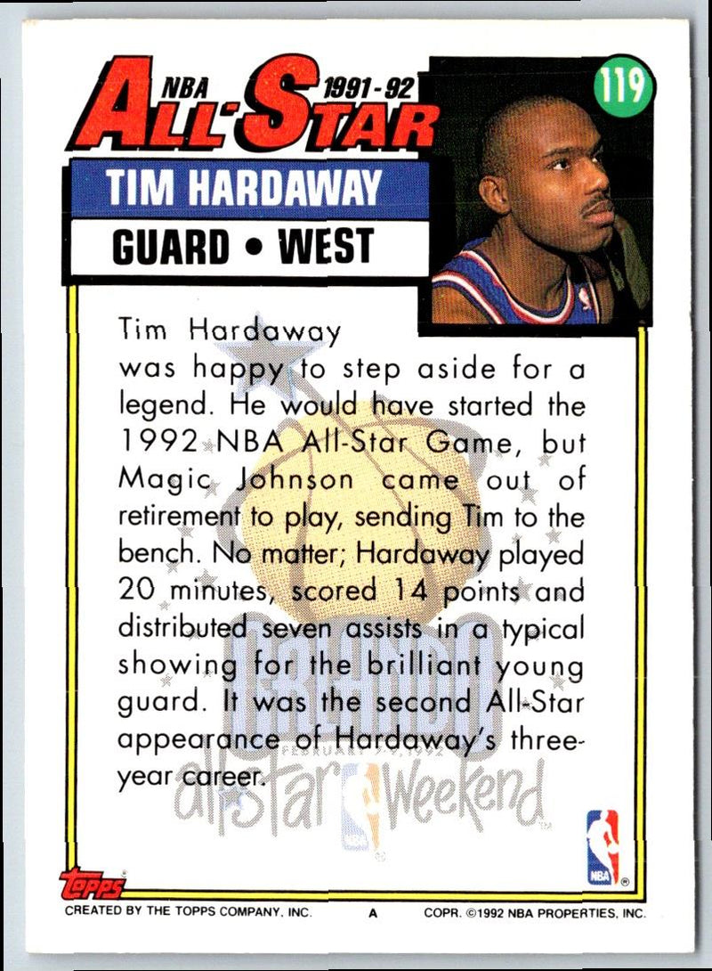 1992 Topps Gold Tim Hardaway