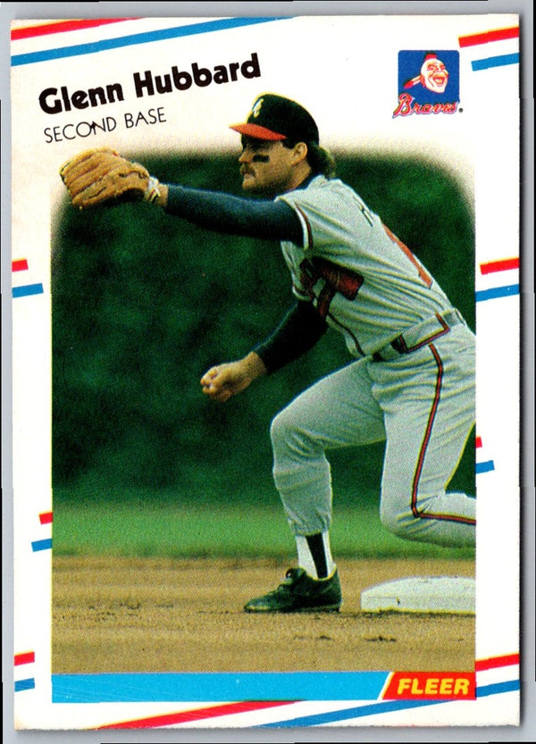 1988 Fleer Glenn Hubbard #542