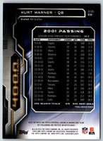 2015 Panini Super Bowl XLIX Private Signings Kurt Warner #KW