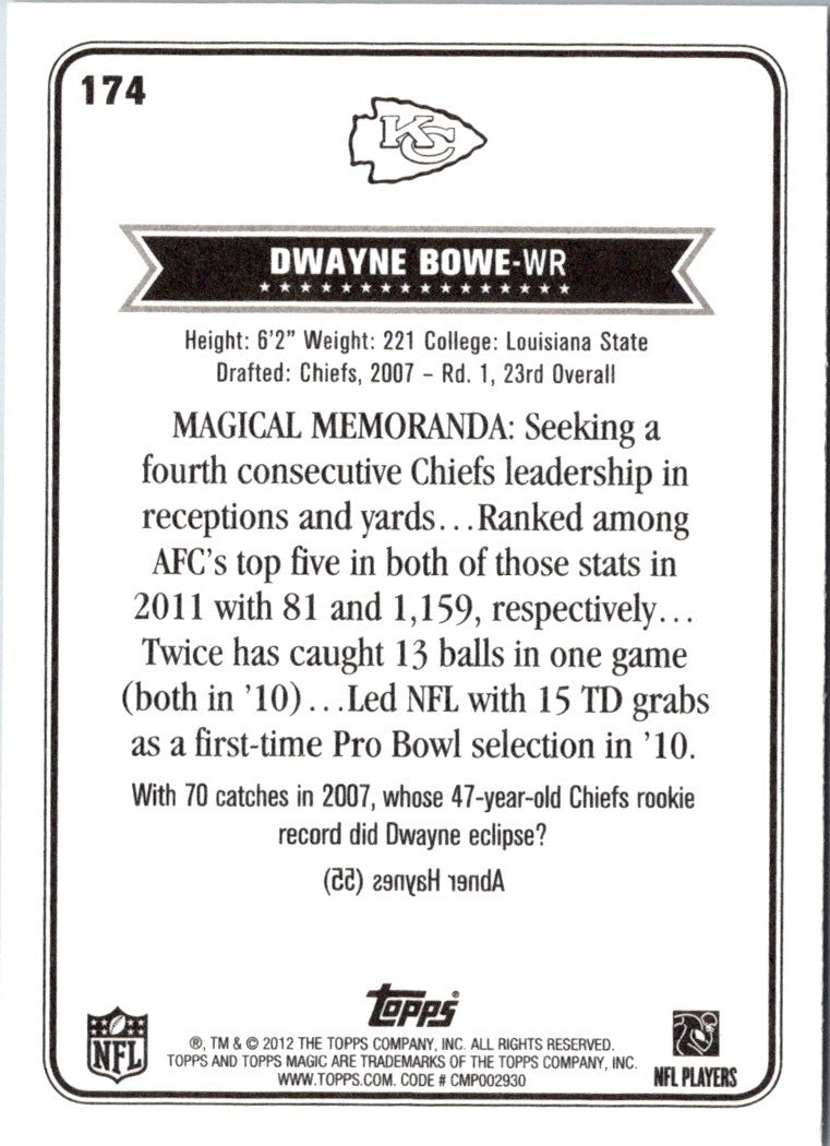2012 Topps Magic Dwayne Bowe