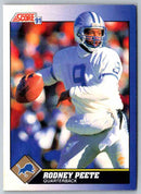 1991 Score Rodney Peete
