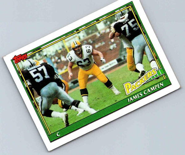 1991 Topps Football James Campen #454