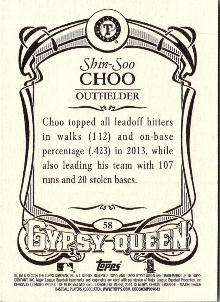 2014 Topps Gypsy Queen Shin-Soo Choo