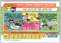 1989 Topps Big Julio Franco #288