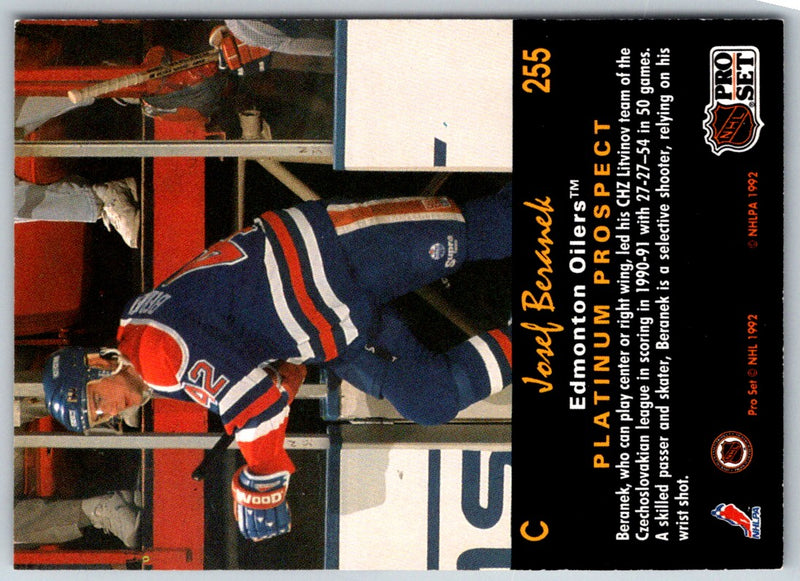 1991 Pro Set Platinum Josef Beranek