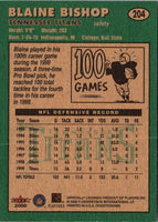 2000 Fleer Tradition Blaine Bishop #204