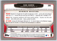 2013 Bowman Dan Haren #206