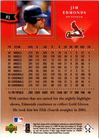 2004 Upper Deck Diamond Collection All-Star Lineup Jim Edmonds #81