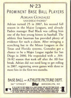 2007 Topps Turkey Red Adrian Gonzalez #23