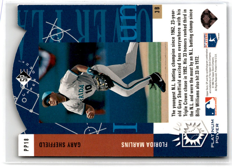1993 SP Platinum Power Gary Sheffield