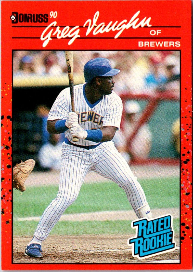 1990 Donruss Greg Vaughn