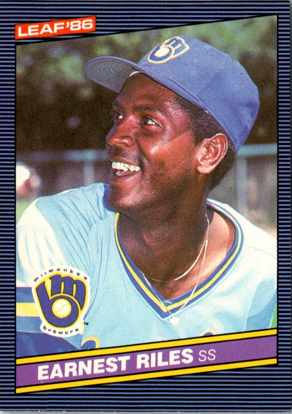 1986 Leaf Ernest Riles #161 Rookie