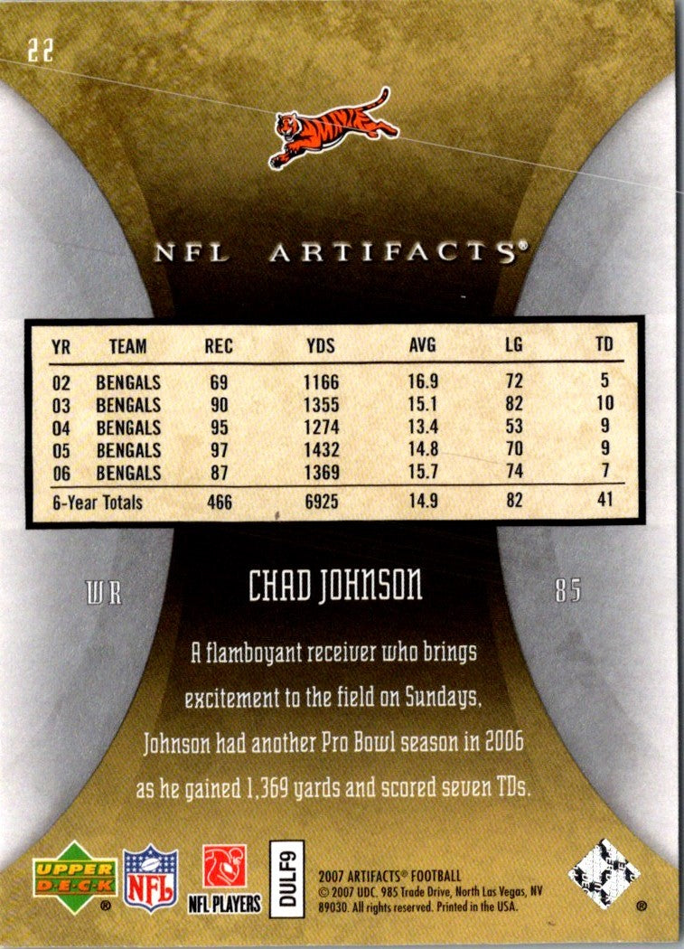 2007 Upper Deck Artifacts Chad Johnson