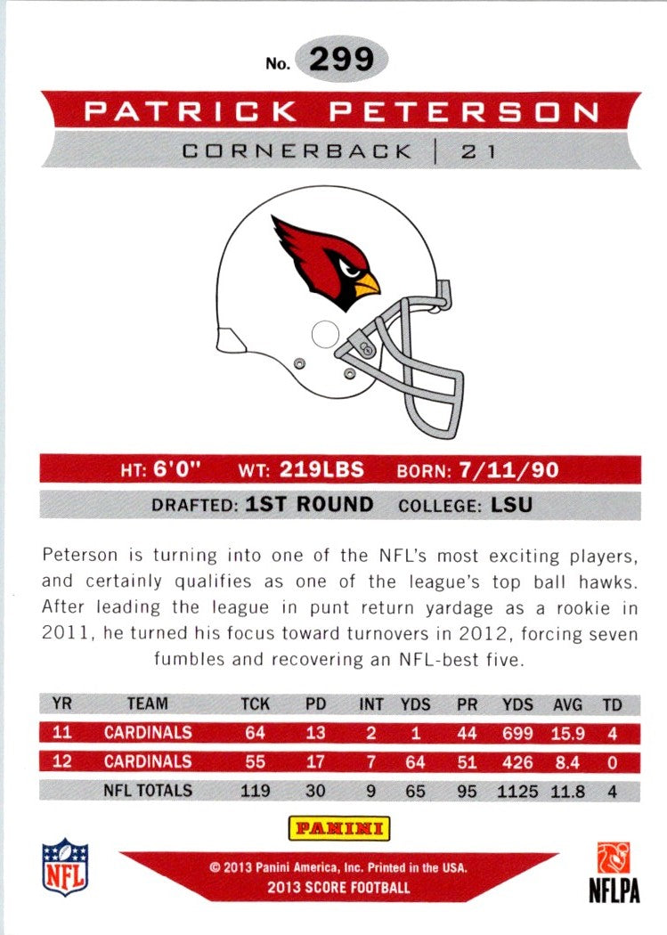 2013 Score Patrick Peterson