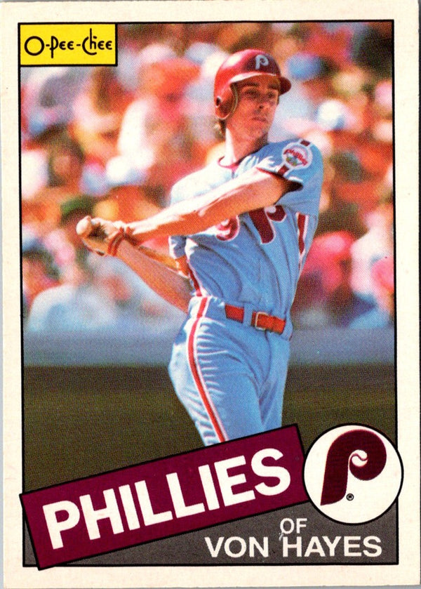 1985 O-Pee-Chee Von Hayes #68