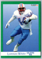 1991 Fleer Lorenzo White #73