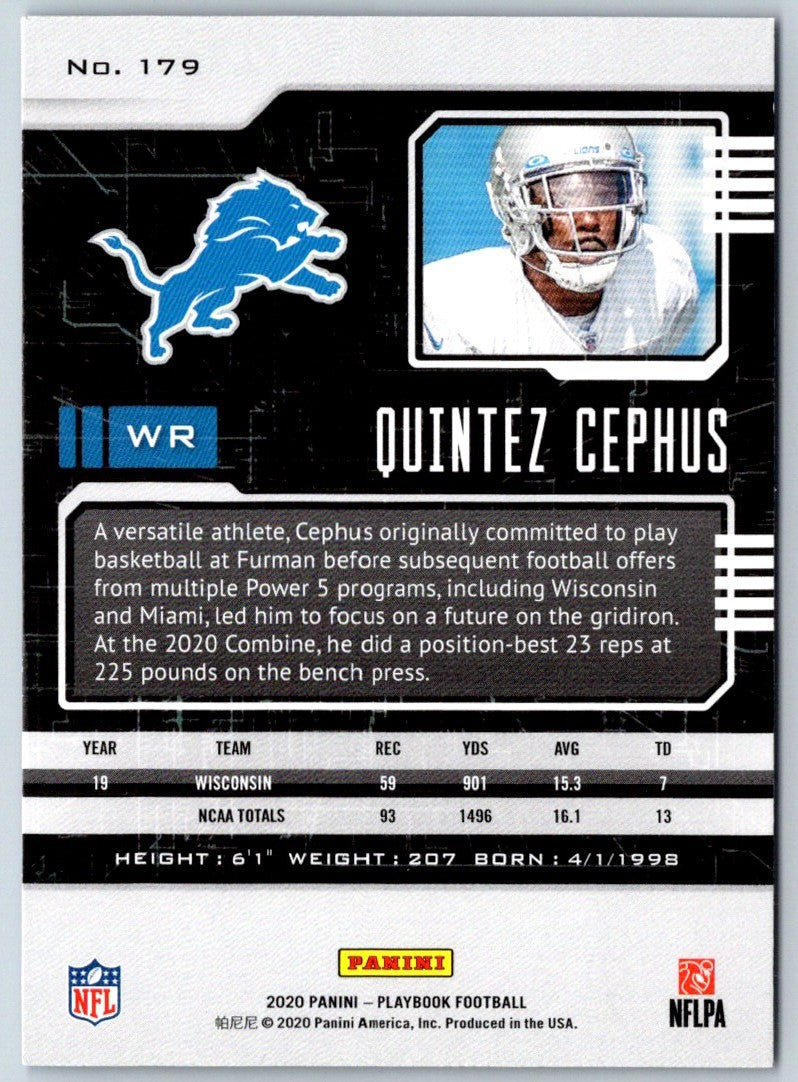 2020 Panini Rookies & Stars Quintez Cephus