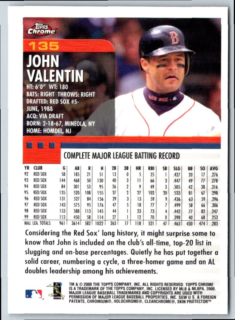 2000 Topps John Valentin