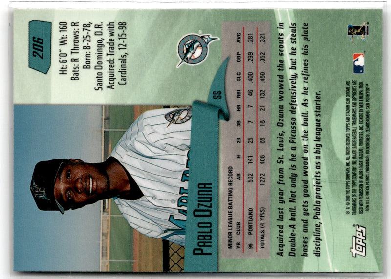 2000 Stadium Club Pablo Ozuna