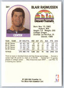1989 NBA Hoops Blair Rasmussen