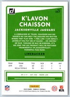 2020 Donruss K'Lavon Chaisson #267 Rookie