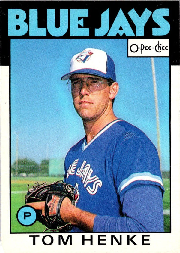 1986 O-Pee-Chee Tom Henke #333