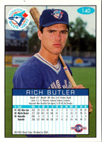 1993 Fleer Excel Rich Butler #140