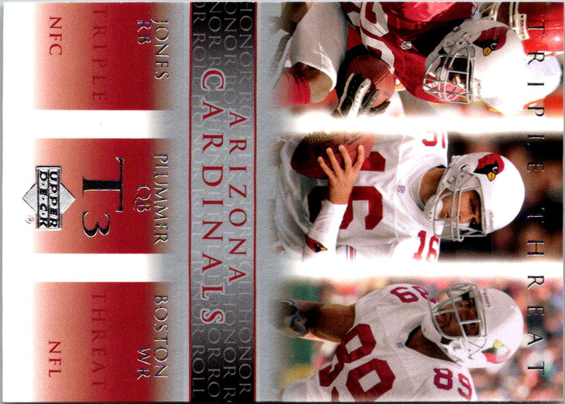 2002 Upper Deck Jake Plummer/Thomas Jones/David Boston