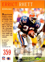 1994 Pro Line Live Errict Rhett #359 Rookie