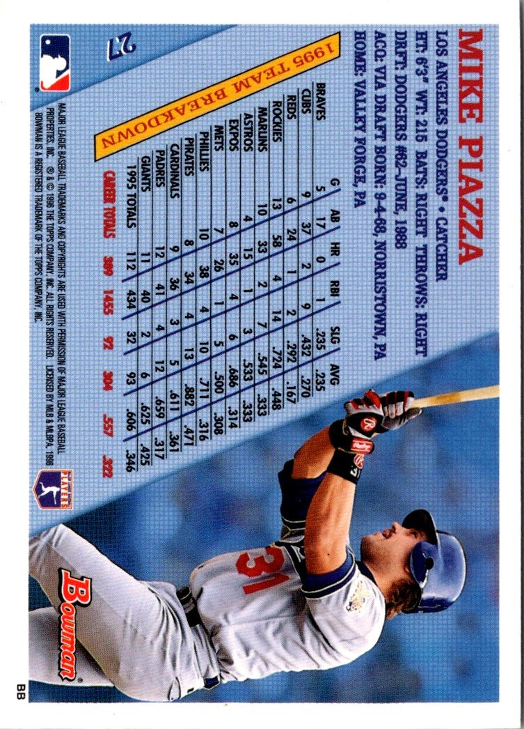 1996 Bowman Mike Piazza