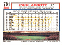 1992 Topps Paul Abbott #781