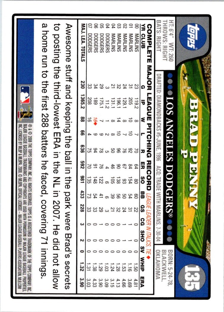 2008 Topps Brad Penny