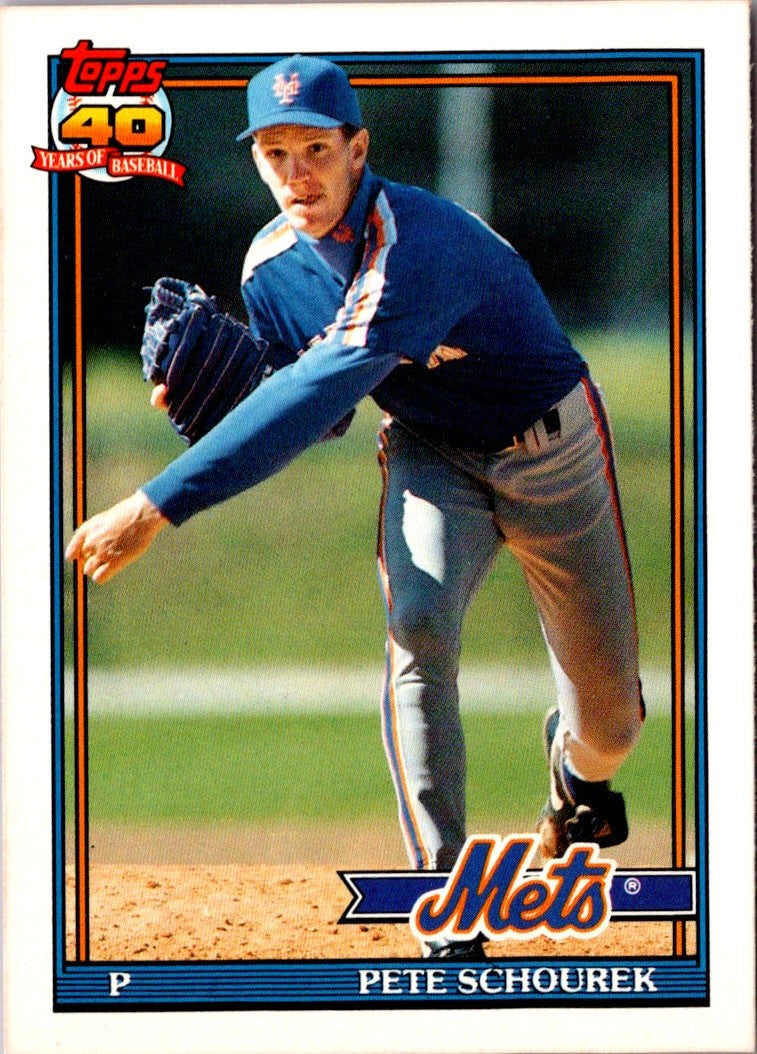 1991 Topps Traded Pete Schourek