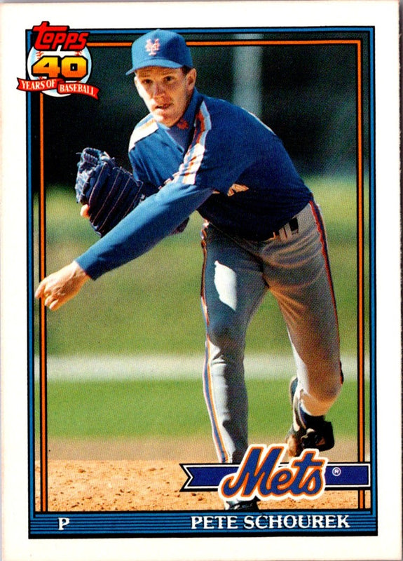 1991 Topps Traded Pete Schourek #106T Rookie