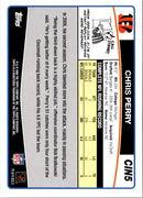 2006 Topps Cincinnati Bengals Chris Perry