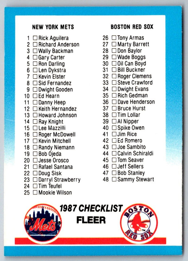 1987 Fleer Rick Aguilera #1