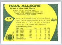 1989 Topps Raul Allegre #71T